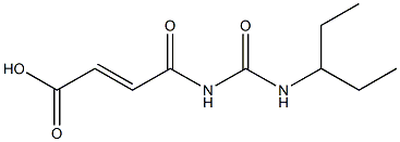 4-oxo-4-[(pentan-3-ylcarbamoyl)amino]but-2-enoic acid,,结构式