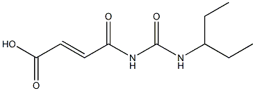  4-oxo-4-[(pentan-3-ylcarbamoyl)amino]but-2-enoic acid