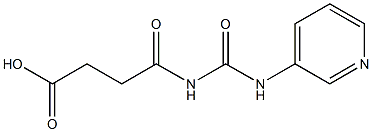 4-oxo-4-[(pyridin-3-ylcarbamoyl)amino]butanoic acid Structure