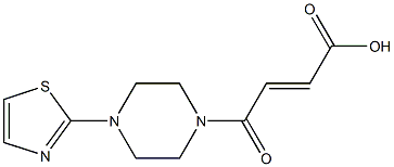 4-oxo-4-[4-(1,3-thiazol-2-yl)piperazin-1-yl]but-2-enoic acid,,结构式