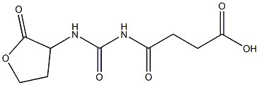 4-oxo-4-{[(2-oxooxolan-3-yl)carbamoyl]amino}butanoic acid Structure