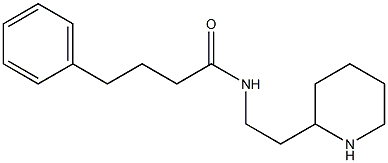 4-phenyl-N-[2-(piperidin-2-yl)ethyl]butanamide 结构式