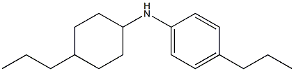 4-propyl-N-(4-propylcyclohexyl)aniline 结构式