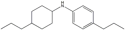 4-propyl-N-(4-propylcyclohexyl)aniline,,结构式