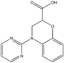 4-pyrimidin-2-yl-3,4-dihydro-2H-1,4-benzoxazine-2-carboxylic acid Structure