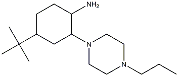 4-tert-Butyl-2-(4-propyl-piperazin-1-yl)-cyclohexylamine Structure