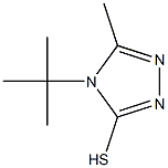 4-tert-butyl-5-methyl-4H-1,2,4-triazole-3-thiol,,结构式