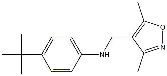 4-tert-butyl-N-[(3,5-dimethyl-1,2-oxazol-4-yl)methyl]aniline Structure