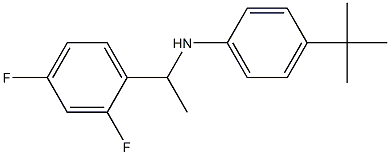 4-tert-butyl-N-[1-(2,4-difluorophenyl)ethyl]aniline Structure