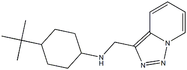 4-tert-butyl-N-{[1,2,4]triazolo[3,4-a]pyridin-3-ylmethyl}cyclohexan-1-amine Struktur