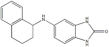 5-(1,2,3,4-tetrahydronaphthalen-1-ylamino)-2,3-dihydro-1H-1,3-benzodiazol-2-one Structure