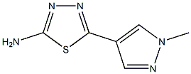 5-(1-methyl-1H-pyrazol-4-yl)-1,3,4-thiadiazol-2-amine Structure