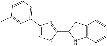 5-(2,3-dihydro-1H-indol-2-yl)-3-(3-methylphenyl)-1,2,4-oxadiazole