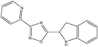 5-(2,3-dihydro-1H-indol-2-yl)-3-(pyridin-2-yl)-1,2,4-oxadiazole|