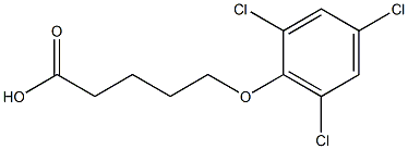 5-(2,4,6-trichlorophenoxy)pentanoic acid 结构式