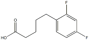 5-(2,4-difluorophenyl)pentanoic acid 结构式