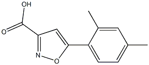 5-(2,4-dimethylphenyl)isoxazole-3-carboxylic acid,,结构式