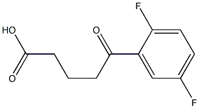 5-(2,5-difluorophenyl)-5-oxopentanoic acid Structure