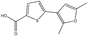 5-(2,5-dimethylfuran-3-yl)thiophene-2-carboxylic acid,,结构式