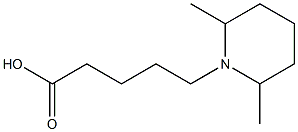 5-(2,6-dimethylpiperidin-1-yl)pentanoic acid,,结构式