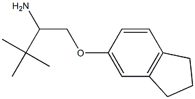 5-(2-amino-3,3-dimethylbutoxy)-2,3-dihydro-1H-indene 结构式