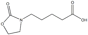 5-(2-oxo-1,3-oxazolidin-3-yl)pentanoic acid Struktur