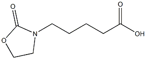 5-(2-oxo-1,3-oxazolidin-3-yl)pentanoic acid 化学構造式