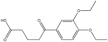 5-(3,4-diethoxyphenyl)-5-oxopentanoic acid Structure