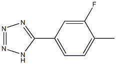 5-(3-fluoro-4-methylphenyl)-1H-1,2,3,4-tetrazole 化学構造式