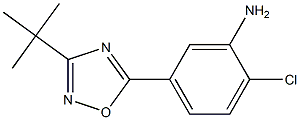 5-(3-tert-butyl-1,2,4-oxadiazol-5-yl)-2-chloroaniline Struktur