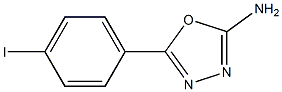 5-(4-iodophenyl)-1,3,4-oxadiazol-2-amine 结构式