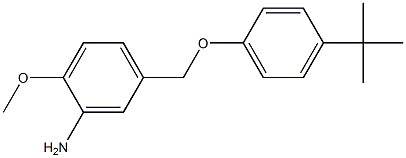 5-(4-tert-butylphenoxymethyl)-2-methoxyaniline Structure