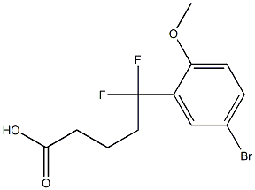  5-(5-bromo-2-methoxyphenyl)-5,5-difluoropentanoic acid