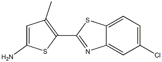 5-(5-chloro-1,3-benzothiazol-2-yl)-4-methylthiophen-2-amine Structure