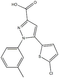 5-(5-chlorothiophen-2-yl)-1-(3-methylphenyl)-1H-pyrazole-3-carboxylic acid