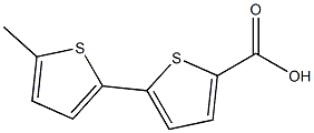 5-(5-methylthiophen-2-yl)thiophene-2-carboxylic acid,,结构式