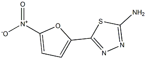 5-(5-nitrofuran-2-yl)-1,3,4-thiadiazol-2-amine,,结构式