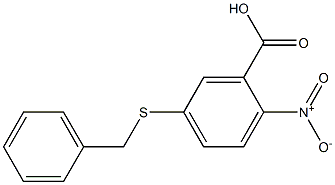 5-(benzylsulfanyl)-2-nitrobenzoic acid 化学構造式