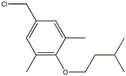 5-(chloromethyl)-1,3-dimethyl-2-(3-methylbutoxy)benzene 化学構造式