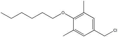 5-(chloromethyl)-2-(hexyloxy)-1,3-dimethylbenzene Structure