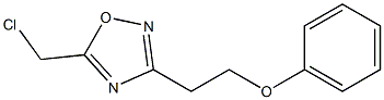 5-(chloromethyl)-3-(2-phenoxyethyl)-1,2,4-oxadiazole Structure