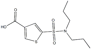 5-(dipropylsulfamoyl)thiophene-3-carboxylic acid 化学構造式