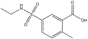 5-(ethylsulfamoyl)-2-methylbenzoic acid Struktur