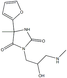 5-(furan-2-yl)-3-[2-hydroxy-3-(methylamino)propyl]-5-methylimidazolidine-2,4-dione