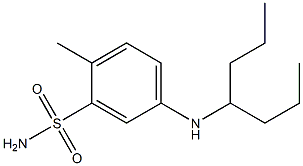 5-(heptan-4-ylamino)-2-methylbenzene-1-sulfonamide Structure
