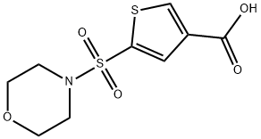 5-(morpholine-4-sulfonyl)thiophene-3-carboxylic acid 结构式