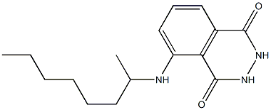 5-(octan-2-ylamino)-1,2,3,4-tetrahydrophthalazine-1,4-dione Structure