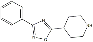 5-(piperidin-4-yl)-3-(pyridin-2-yl)-1,2,4-oxadiazole 结构式