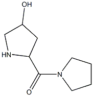 5-(pyrrolidin-1-ylcarbonyl)pyrrolidin-3-ol 结构式