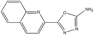 5-(quinolin-2-yl)-1,3,4-oxadiazol-2-amine Struktur